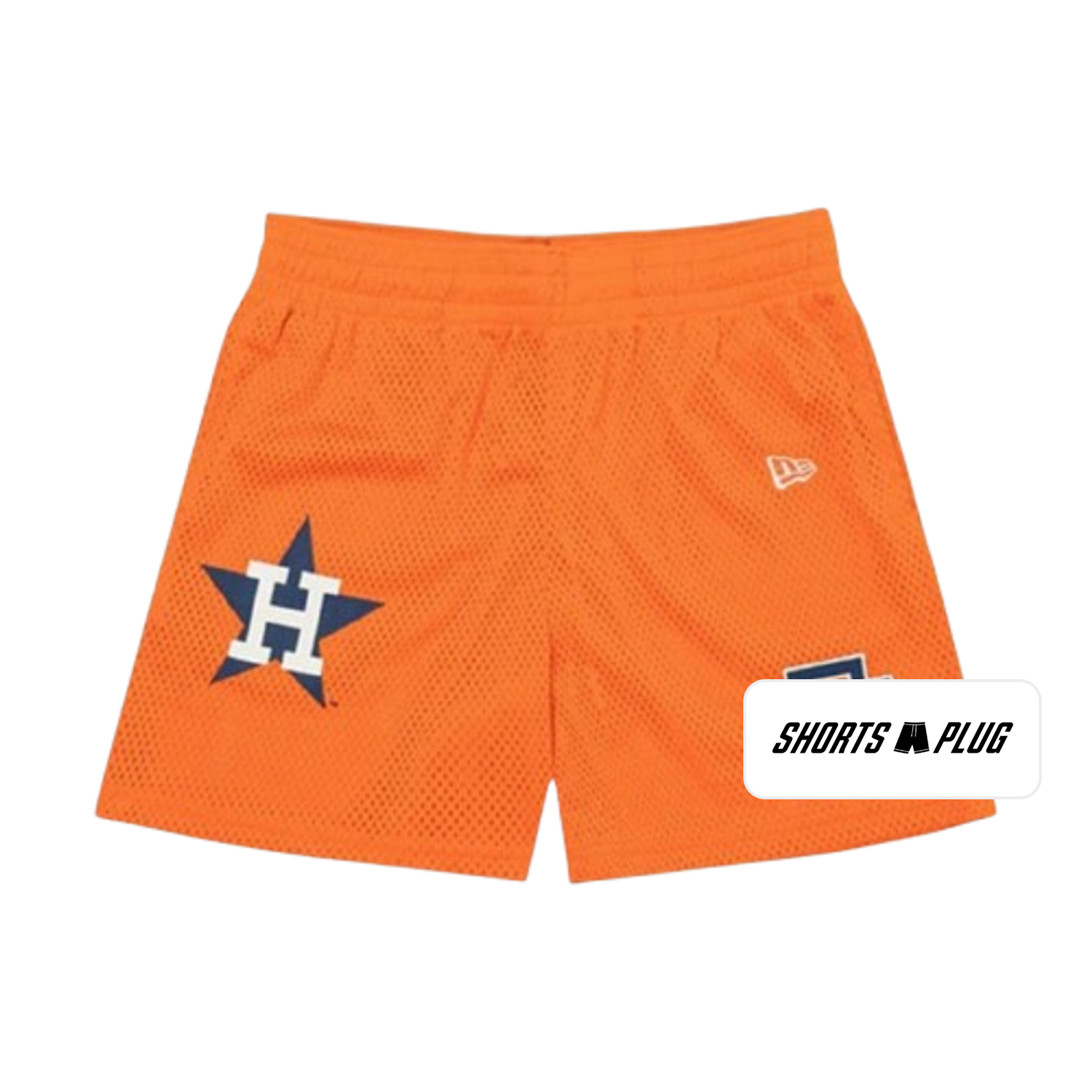 Astros Orange mesh shorts - front product view
