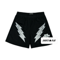 Black Lightning mesh shorts - front product view