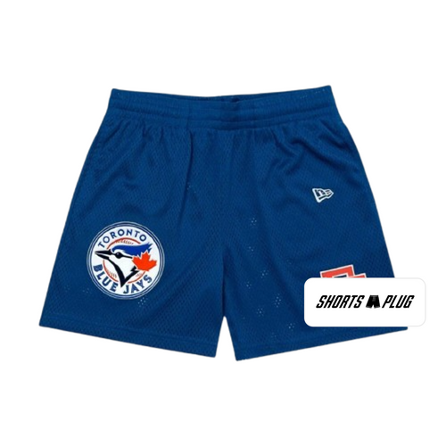 Blue Jays Royal mesh shorts - front product view