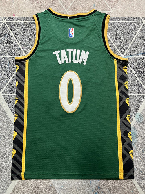 Boston 2023 Green Printed Basketball Jersey #0 back view [SPMERGE:P006:back]