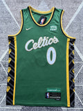 Boston 2023 Green Printed Basketball Jersey #0 front view [SPMERGE:P006:front]