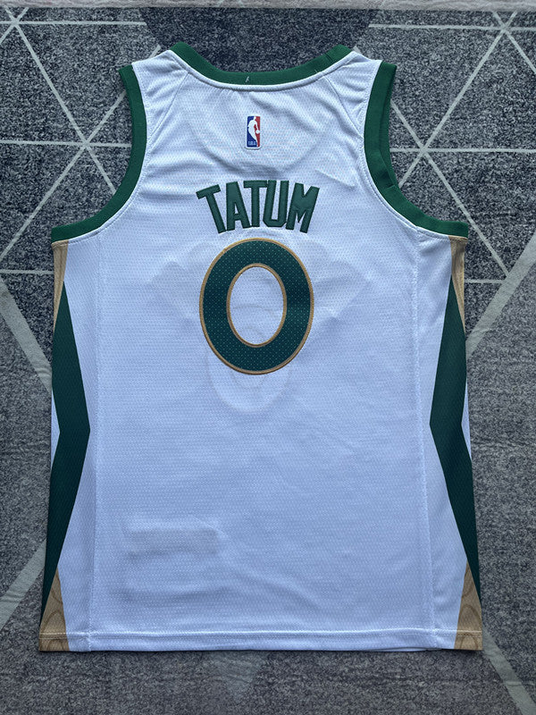 Boston 2024 White City Edition Basketball Jersey #0 back view [SPMERGE:P046:back]