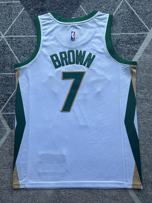 Boston 2024 White City Edition Basketball Jersey #7 back view [SPMERGE:P047:back]