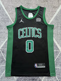 Boston Black Basketball Jersey #0 front view [SPMERGE:P008:front]