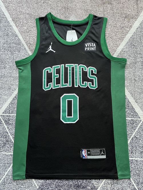 Boston Black Basketball Jersey #0 front view [SPMERGE:P008:front]