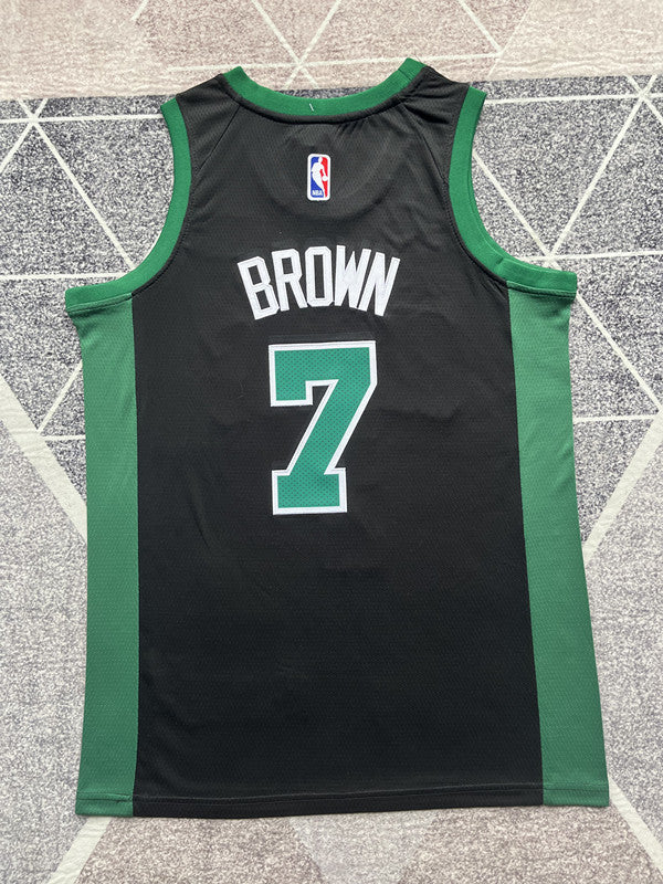 Boston Black Basketball Jersey #7 back view [SPMERGE:P170:back]