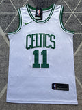 White Boston Celtics basketball jersey, full front view