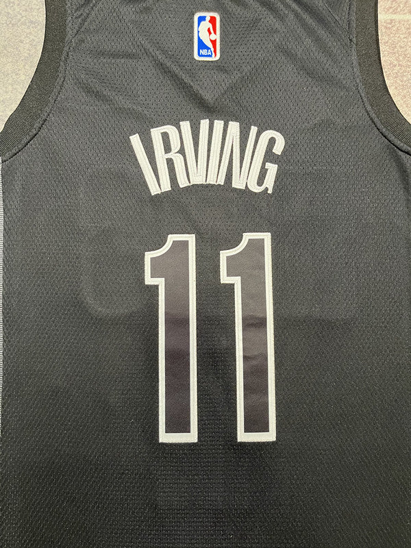 Black Brooklyn Nets basketball jersey, back lettering and number detail