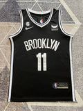 Black Brooklyn Nets basketball jersey, full front view