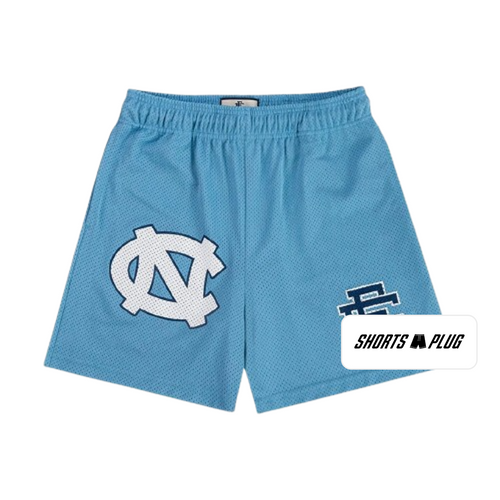 Carolina Blue mesh shorts - front product view