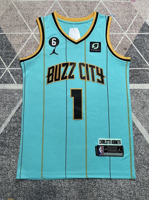 Charlotte Buzz City Basketball Jersey #1 front view [SPMERGE:P042:front]