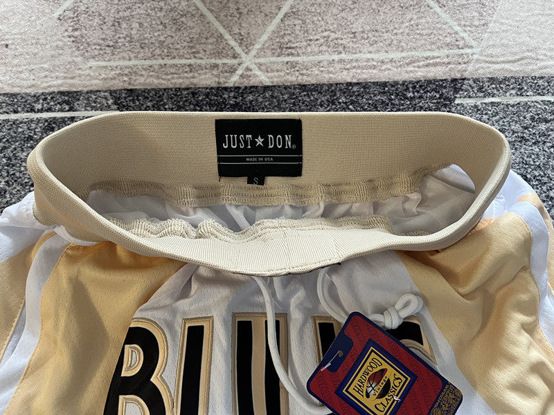 Off-White Chicago Bulls premium basketball shorts, waistband and label detail