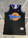 Black Chicago Bulls basketball jersey, full front view