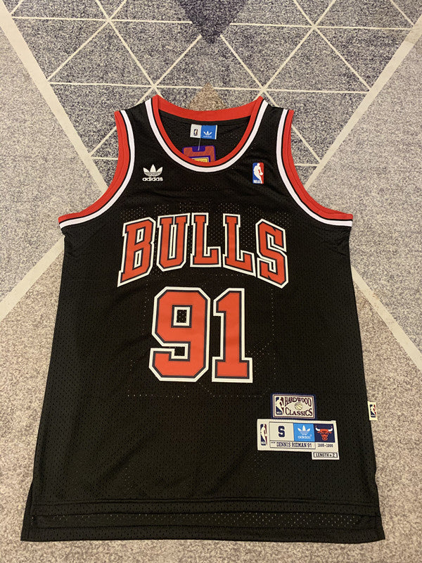 Chicago Black Basketball Jersey #91 front view [SPMERGE:P145:front]