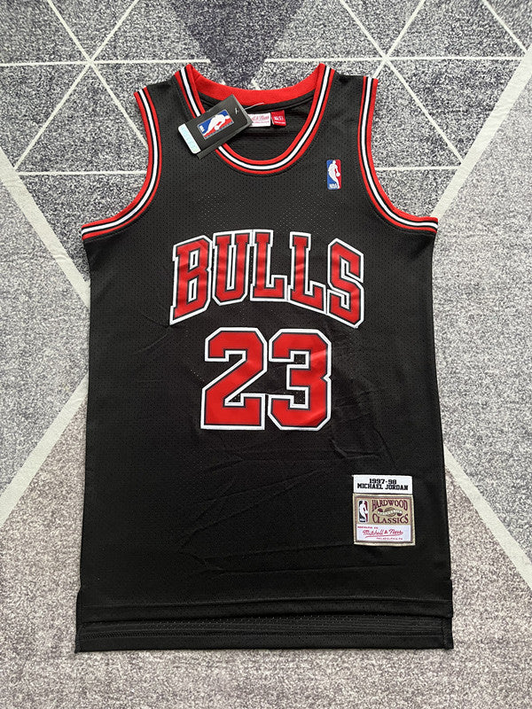 Chicago Black Retro Basketball Jersey #23 front view [SPMERGE:P156:front]