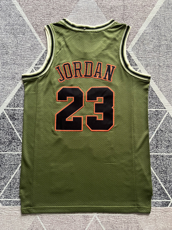 Chicago Olive Basketball Jersey #23 back view [SPMERGE:P120:back]