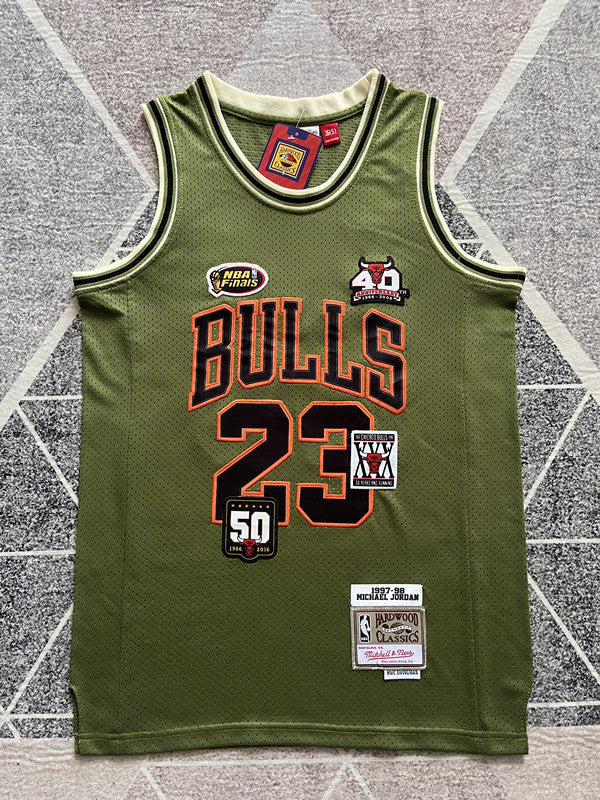 Chicago Olive Basketball Jersey #23 front view [SPMERGE:P120:front]