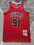 Chicago Red Retro Basketball Jersey #91 front view [SPMERGE:P141:front]