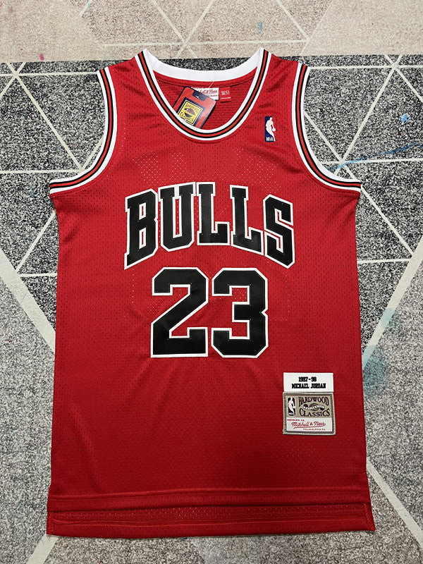 Chicago Red Retro Basketball Jersey #23 front view [SPMERGE:P154:front]