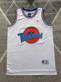 White Chicago Bulls basketball jersey, full front view