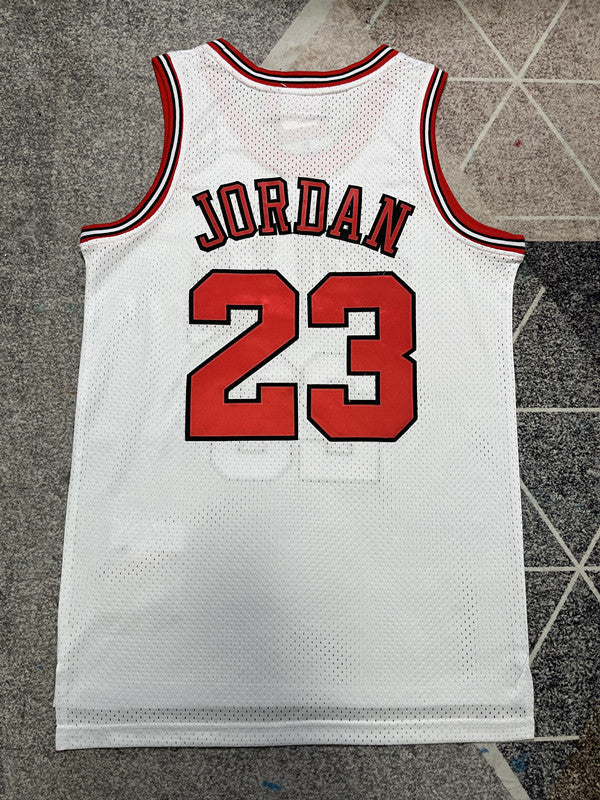 Chicago White Retro Basketball Jersey #23 back view [SPMERGE:P150:back]