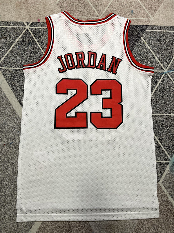 Chicago White Retro Basketball Jersey #23 back view [SPMERGE:P153:back]