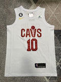 White Garland / Cleveland basketball jersey, full front view
