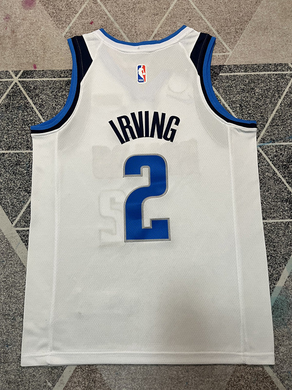 Dallas 2023 White Basketball Jersey #2 back view [SPMERGE:P021:back]