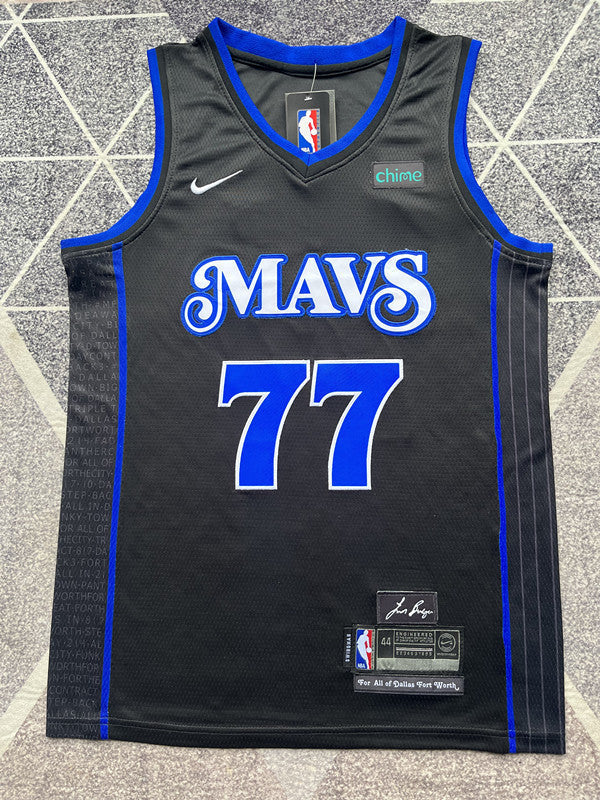 Dallas 2024 Black City Edition Basketball Jersey #77 front view [SPMERGE:P058:front]