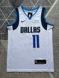 White Dallas Mavericks basketball jersey, full front view