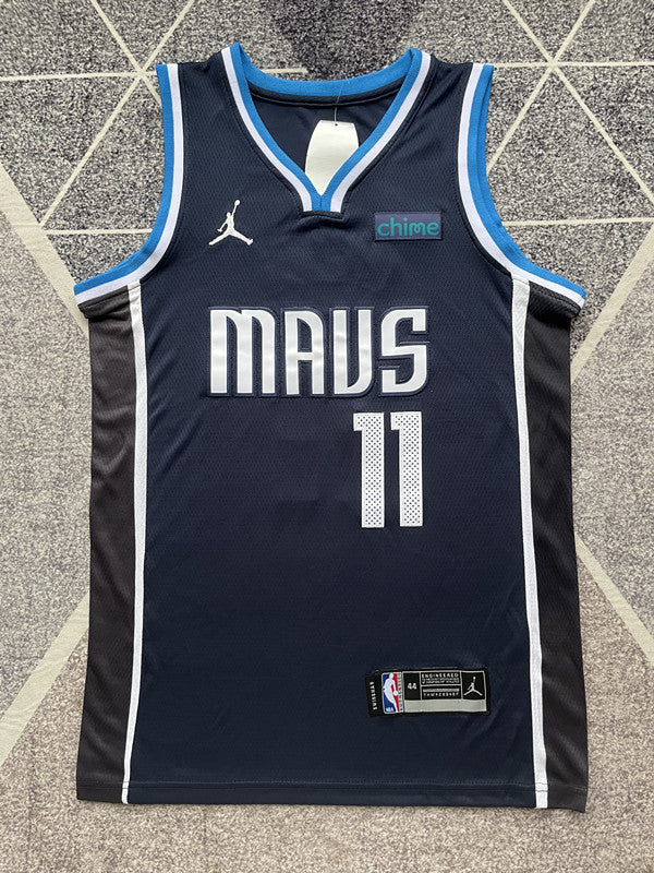 Dallas Navy Statement Edition Basketball Jersey #11 front view [SPMERGE:P184:front]