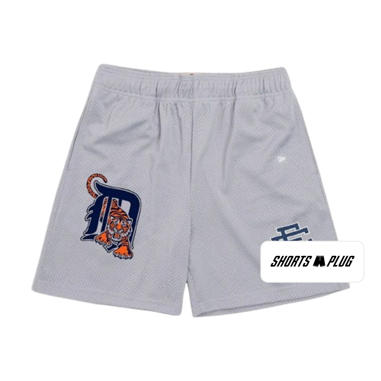 Detroit Grey mesh shorts - front product view