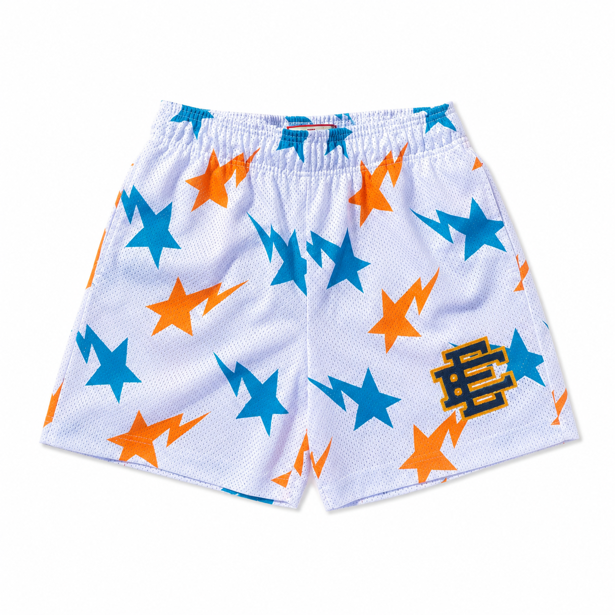 Sky Starburst mesh shorts - lifestyle view