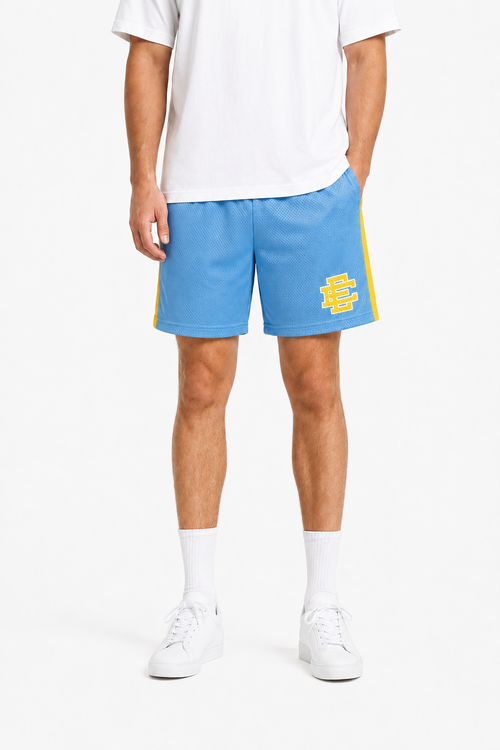 Carolina Gold Side Stripe mesh shorts - front angle view