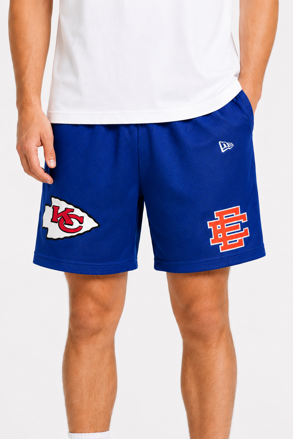 Chiefs Royal mesh shorts - back angle view