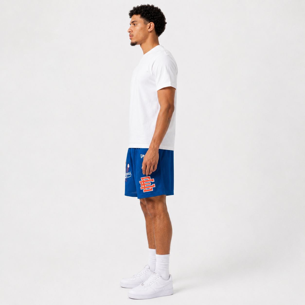 Dodgers Royal mesh shorts - side view