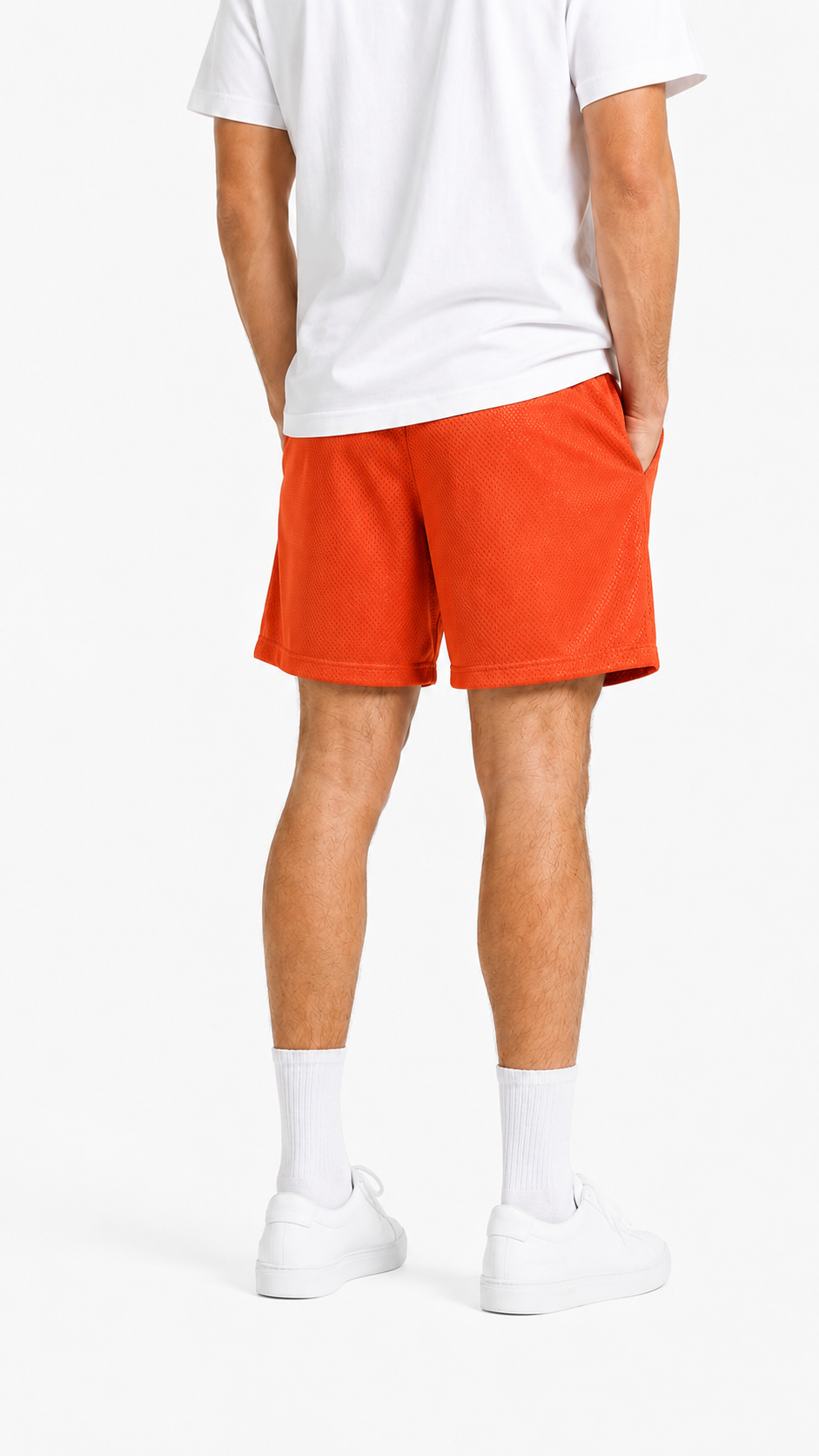 Red Bones mesh shorts - lifestyle view