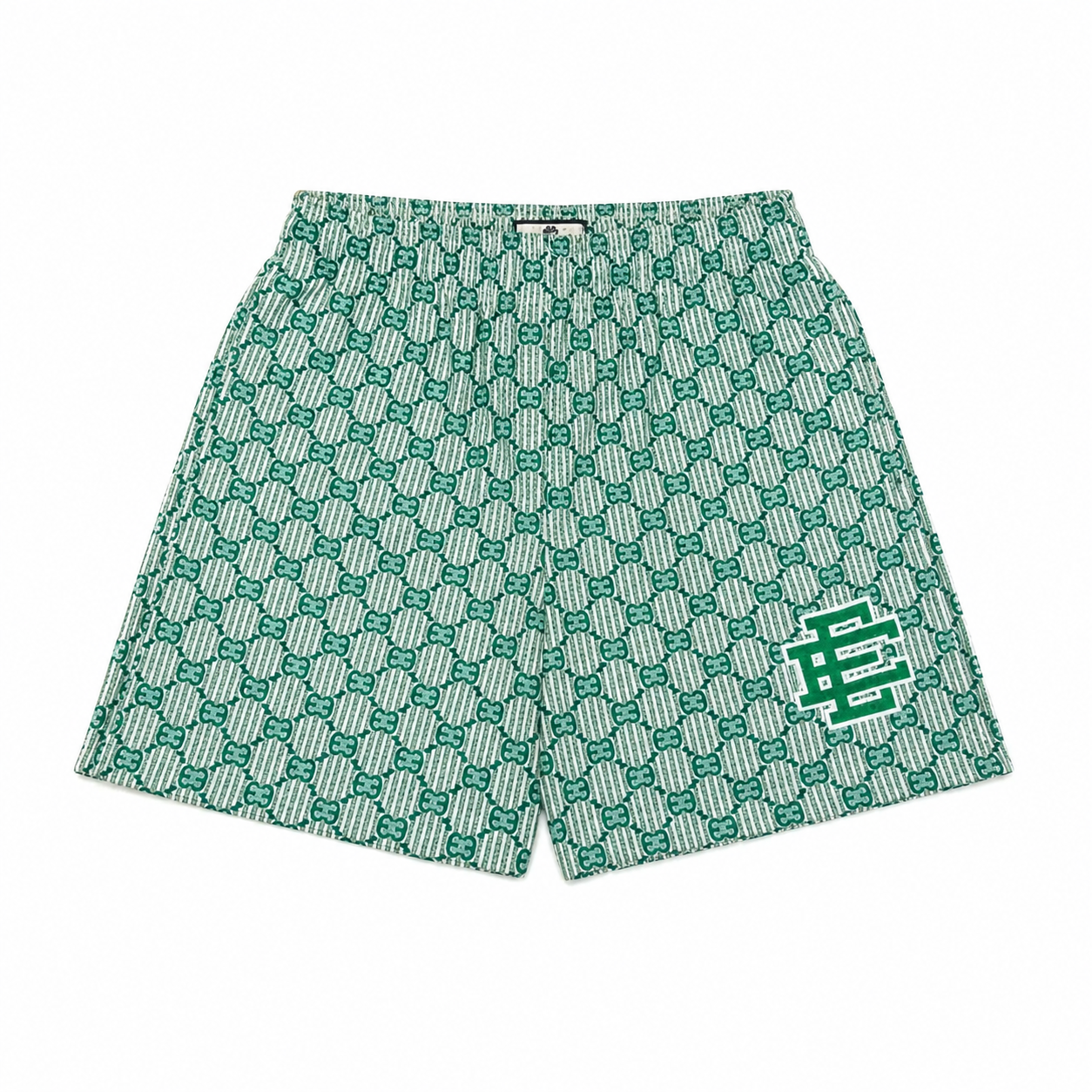 Seafoam Monogram mesh shorts - lifestyle view