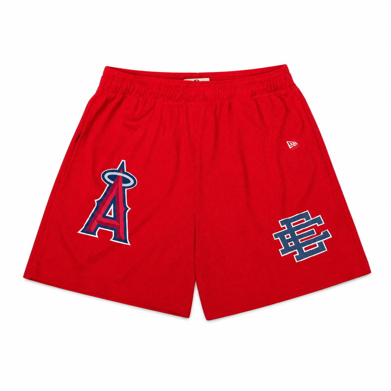 Angels Red mesh shorts - lifestyle view
