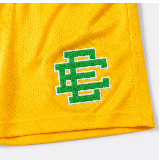 Varsity Gold mesh shorts - lifestyle view
