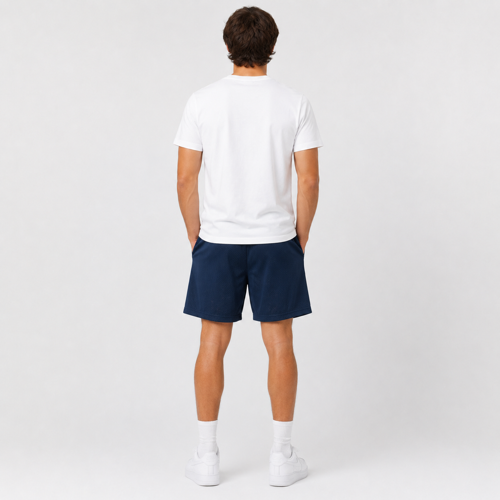 Midnight Yankees mesh shorts - side view