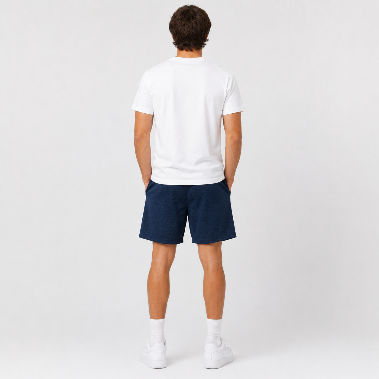 Midnight Yankees mesh shorts - side view