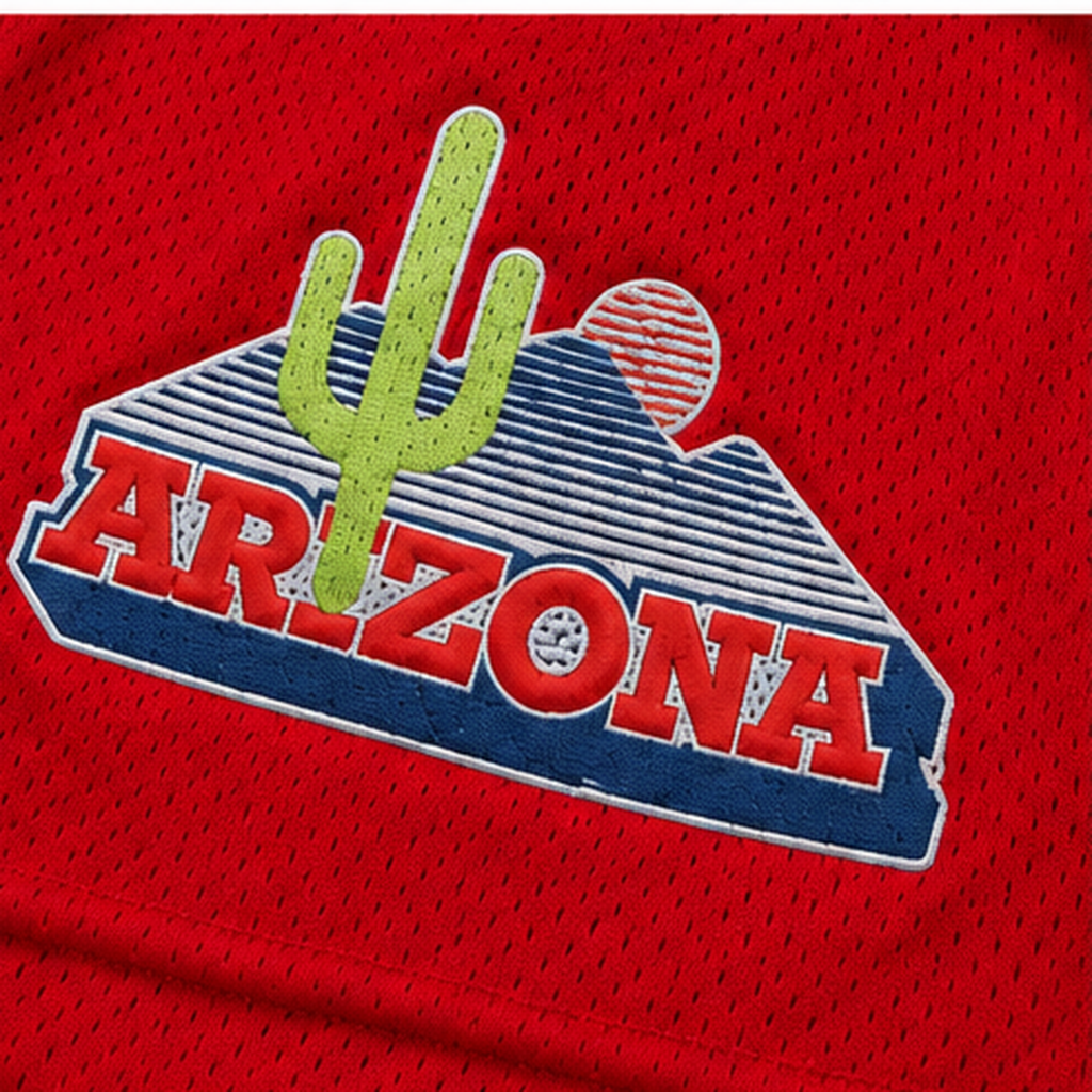 Arizona Red mesh shorts - lifestyle view