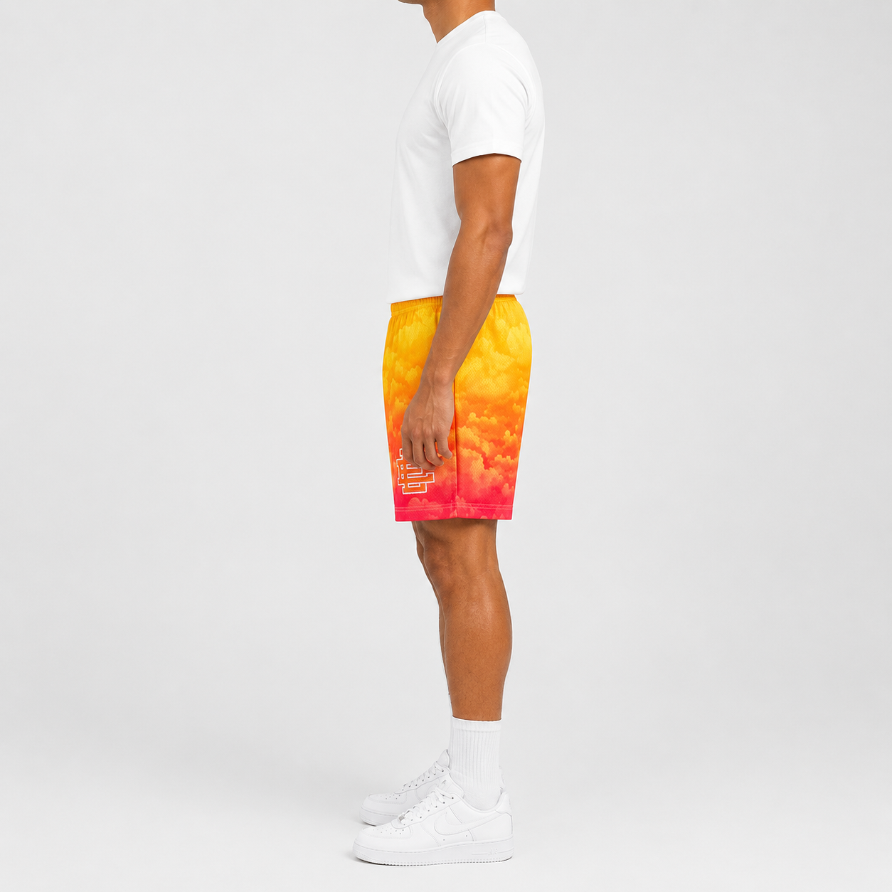 Sunset Fade mesh shorts - back angle view