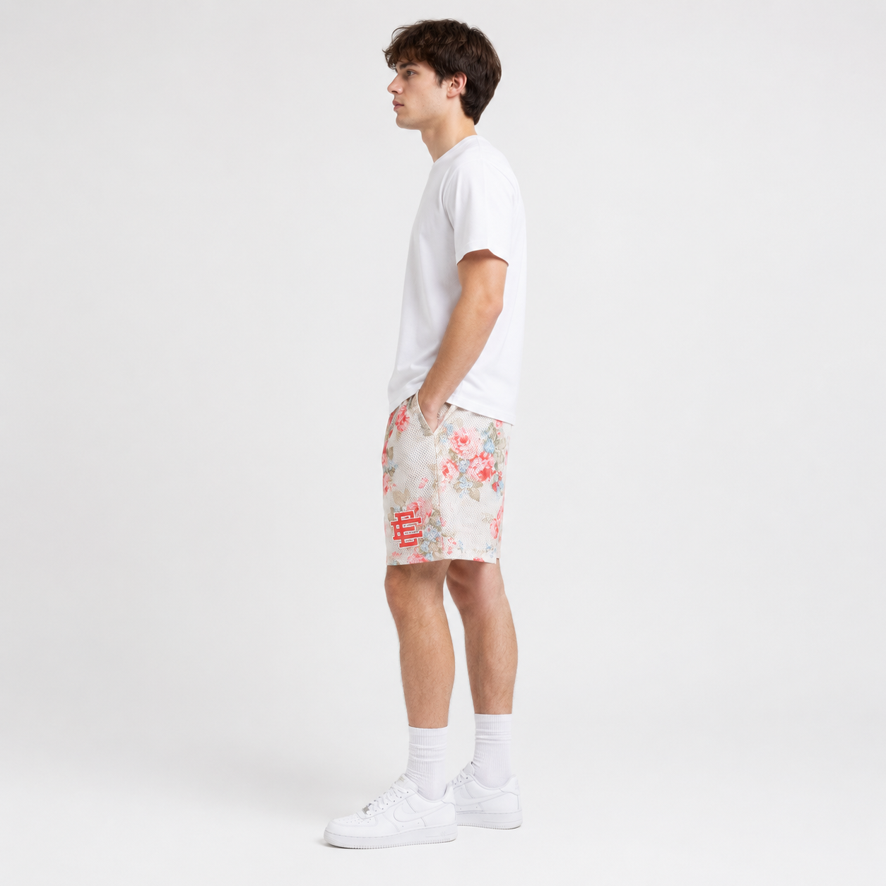 Rose Garden mesh shorts - back angle view