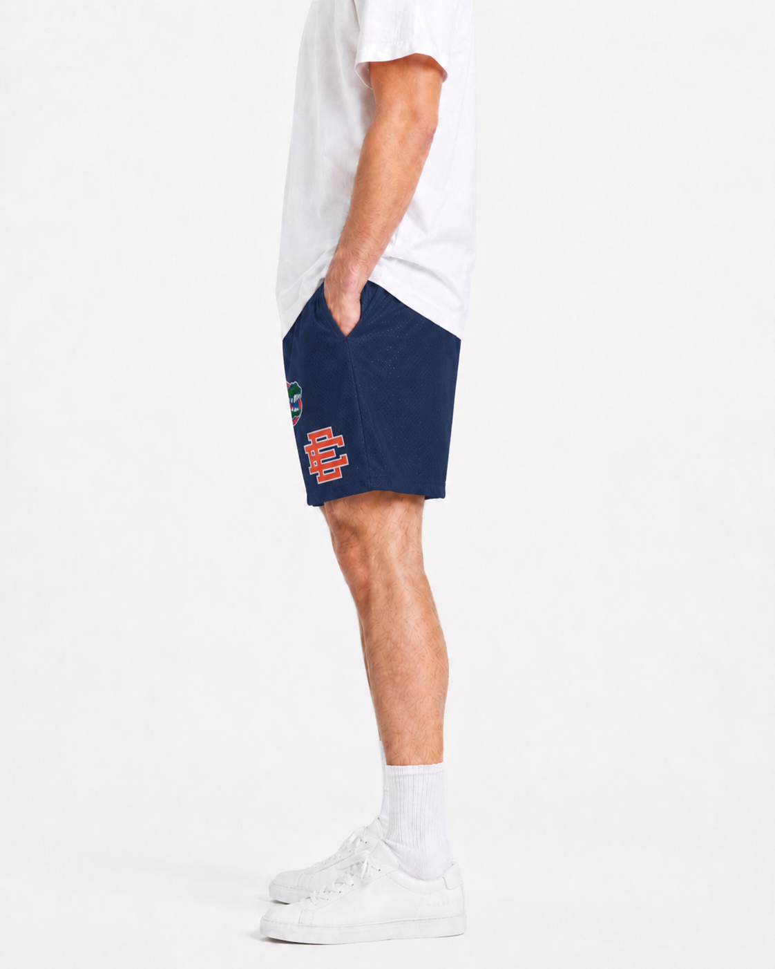 Gators Blue mesh shorts - back angle view