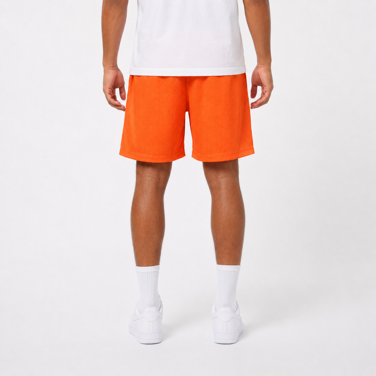 Astros Orange mesh shorts - detail view