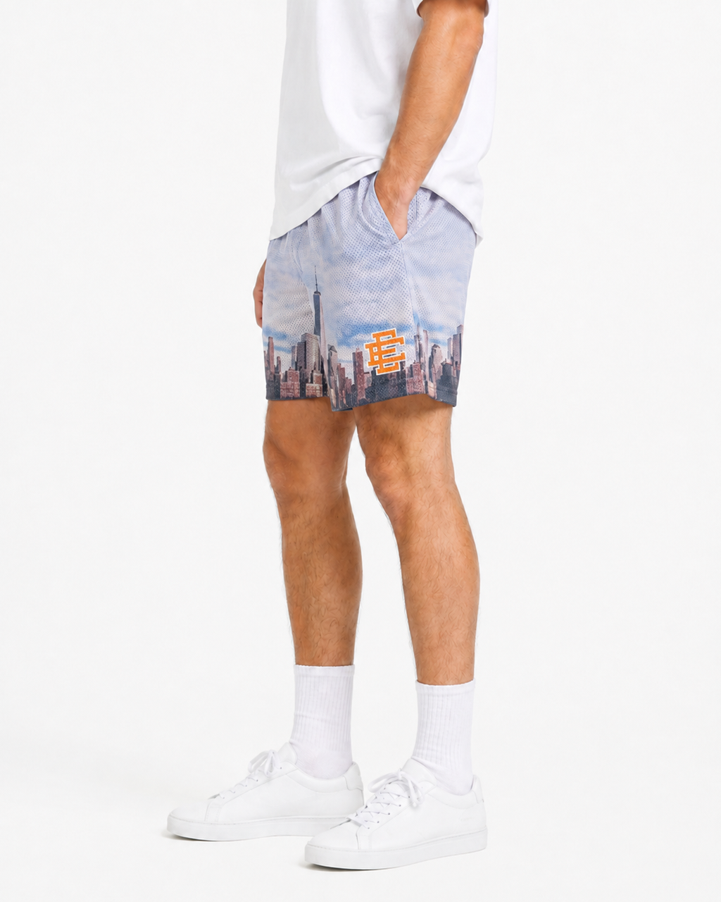 Skyline Wash mesh shorts - side view