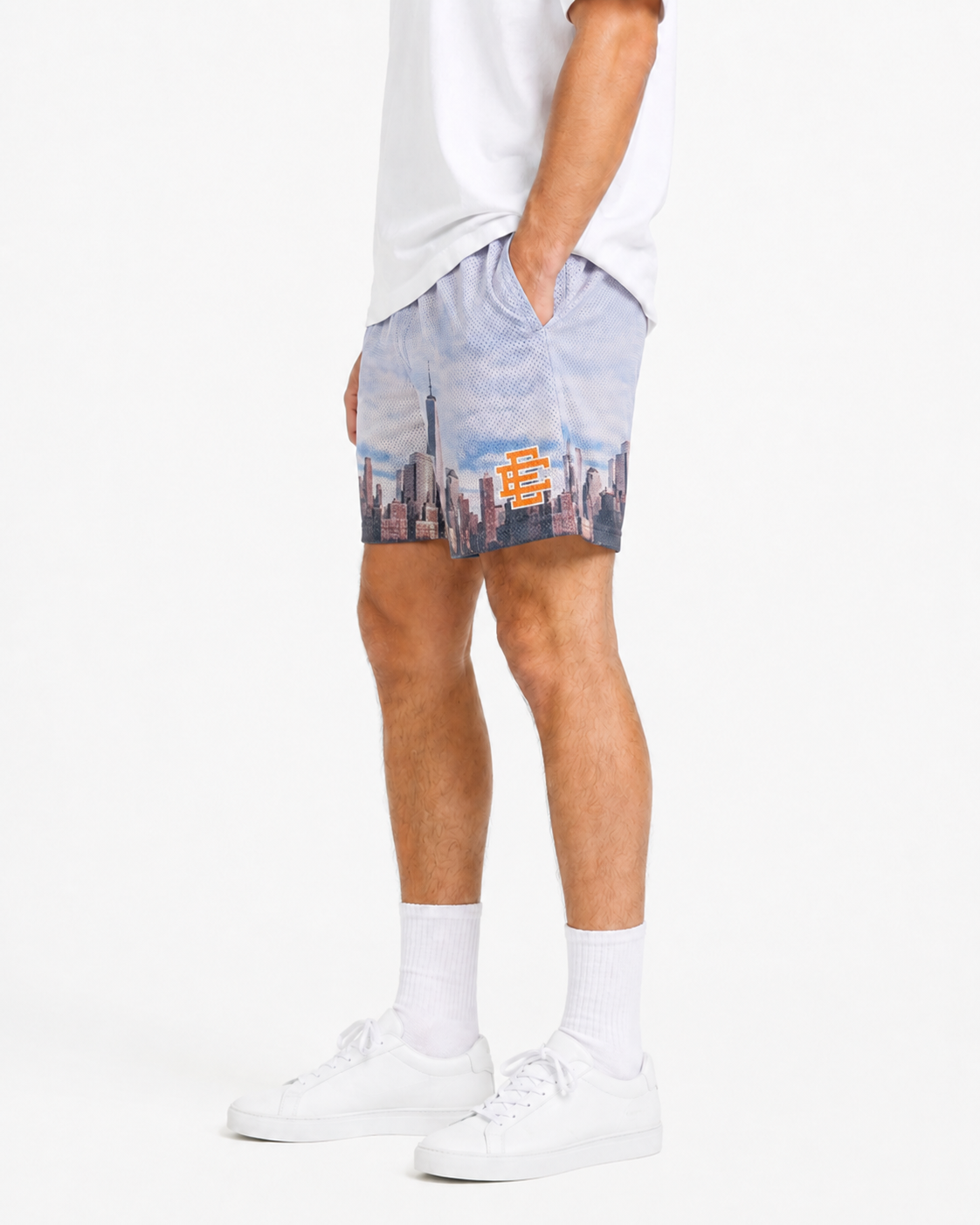 Skyline Wash mesh shorts - side view