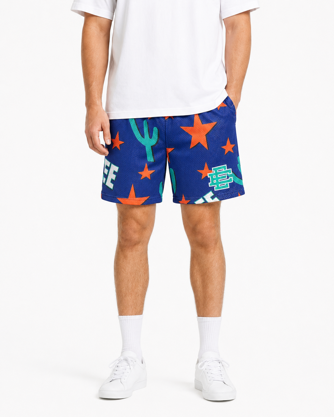 Desert Star mesh shorts - front angle view
